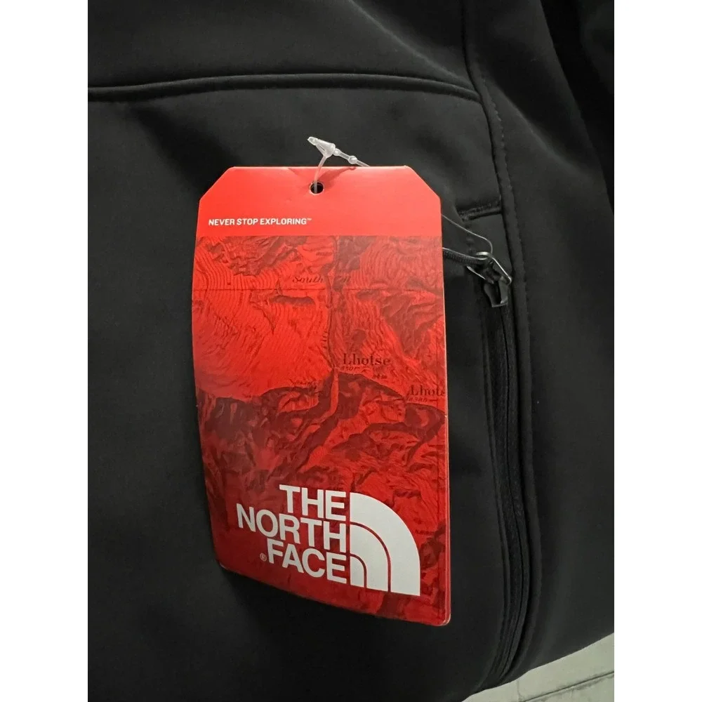 The North Face XXL 2XL Apex Barrier Soft Shell Jacket Black Logo Vons Safeway